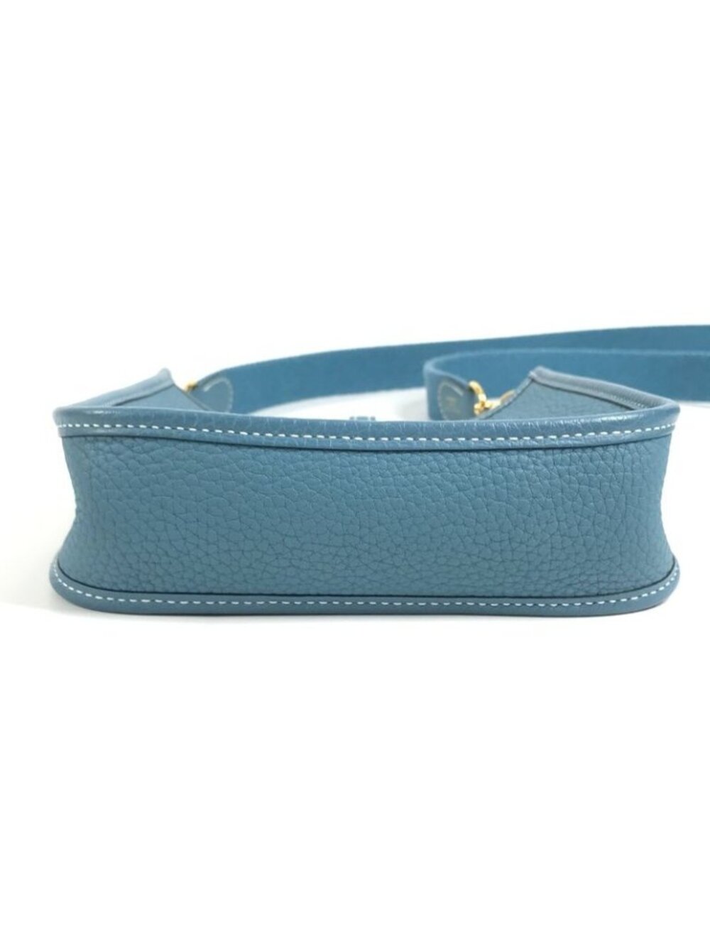 Hermes Shoulder Bag Evelyne TPM 16 Taurillon Clemence New Blue - Picture 5 of 9